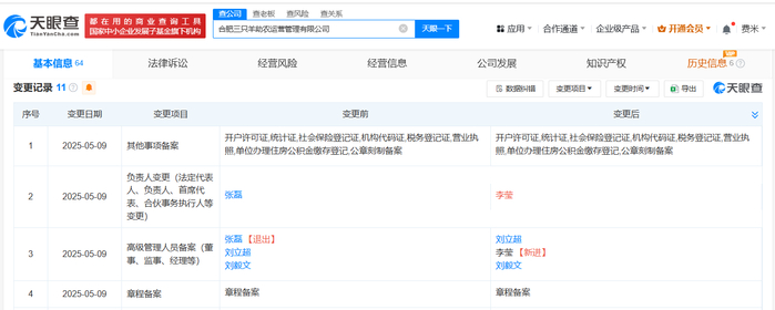 三只羊助農(nóng)運(yùn)營公司高管變更與業(yè)務(wù)拓展 聚焦針紡織品銷售新動向